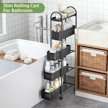 KINGRACK 5-Tier Slim Storage Cart - Image 9
