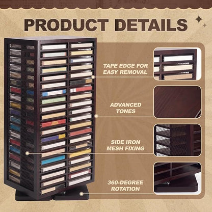 Ripeng Cassette Tape Holder Rotatable Cassette Storage 360 Degree Cd Tower - Image 4