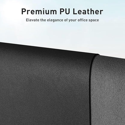 Aothia Leather Office Desk Pad Protector, Non-Slip PU Leather Desk Blotter - Image 2