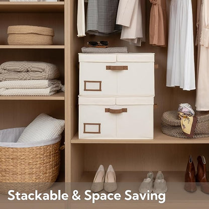 StorageWorks Large Clothes Storage Bins, Fabric Boxes - Image 5