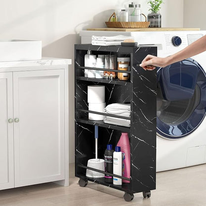 Tribesigns Slim Storage Cart, Rolling Narrow Kitchen Cart on Wheels - Image 3