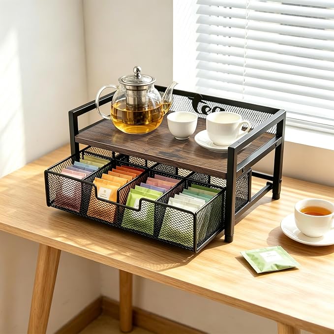 2 Tier Tea Bag Organizer and Storage - Image 6
