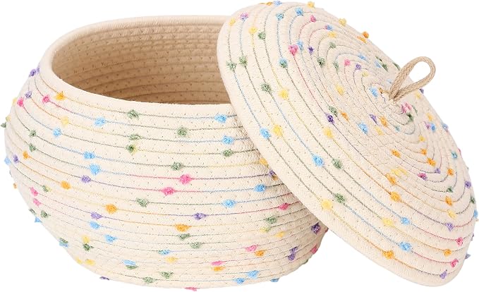 Sea Team Round Cotton Rope Storage Basket by SeaTeam