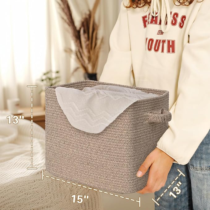 15×13 Inch Storage Cubes, 3 Pack Cube Storage Bins - Image 4