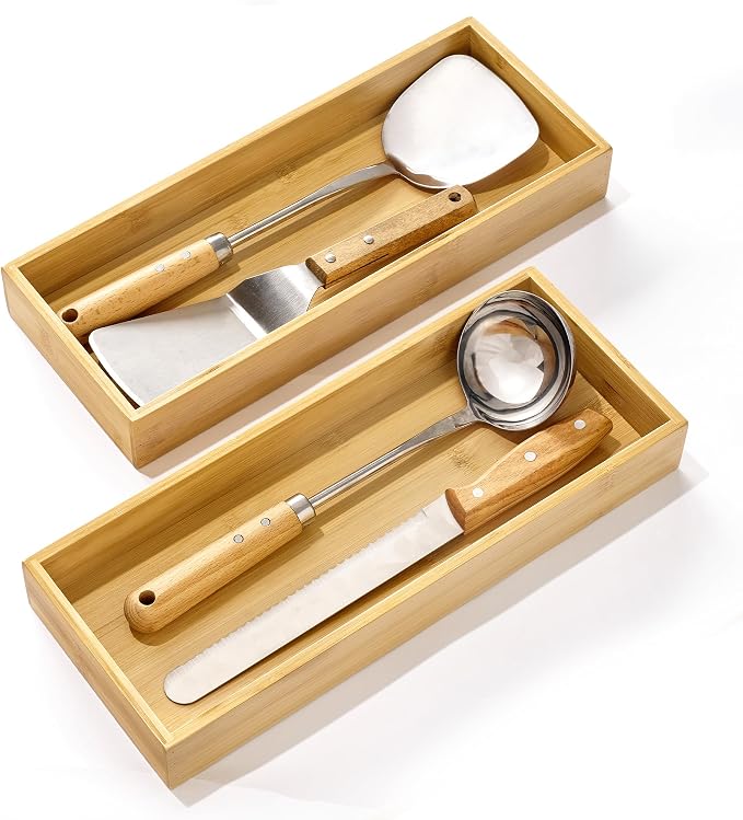 Vtopmart Bamboo Drawer Organizer Boxes by Vtopmart