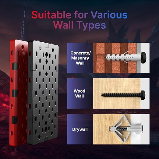 PEGZONE Controller and Headphone Holder Wall Mount, Modular Gaming Pegboard - Image 5