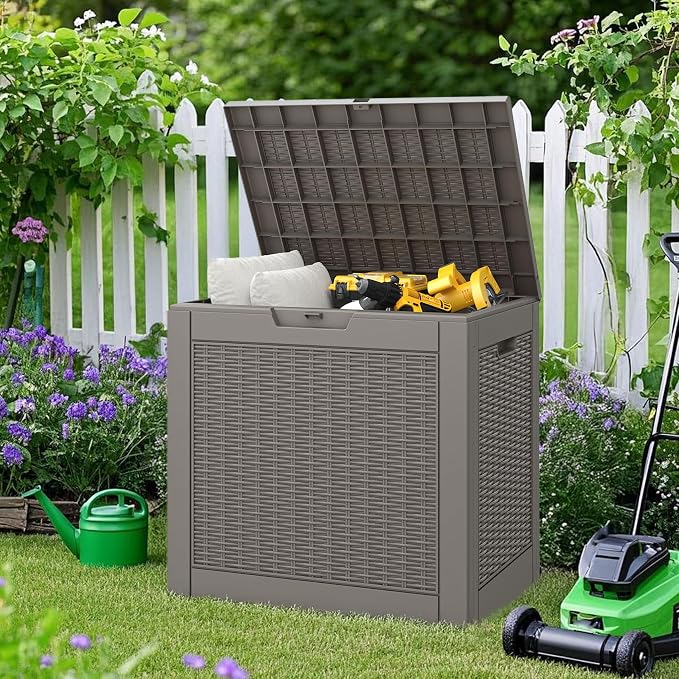 NUNU LAB 31 Gallon Outdoor Storage Box Waterproof, Outside Package Delivery by NUNULAB