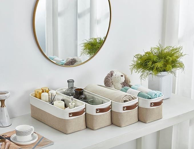 DECOMOMO Narrow Storage Bins Small Baskets - Image 4