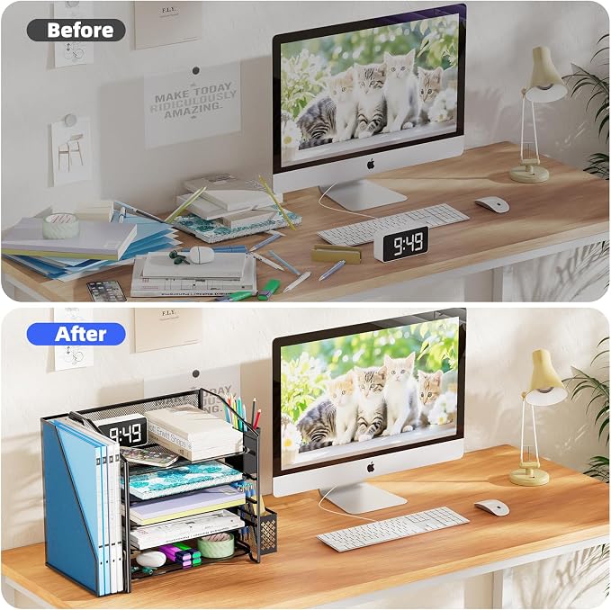 Simple Trending 5-Tier Desk File Organizer - Image 7