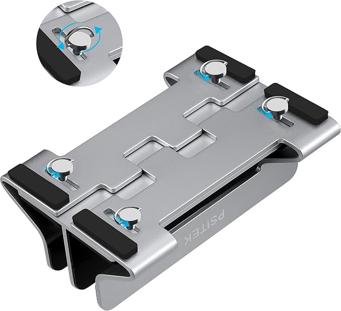 Aluminum Dual Vertical Laptop Stand Dock Holder, Supports 2 Devices, Adjustable - Image 3