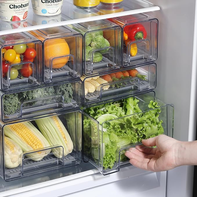 Plastic Clear Fridge Storage Organizer - Image 8