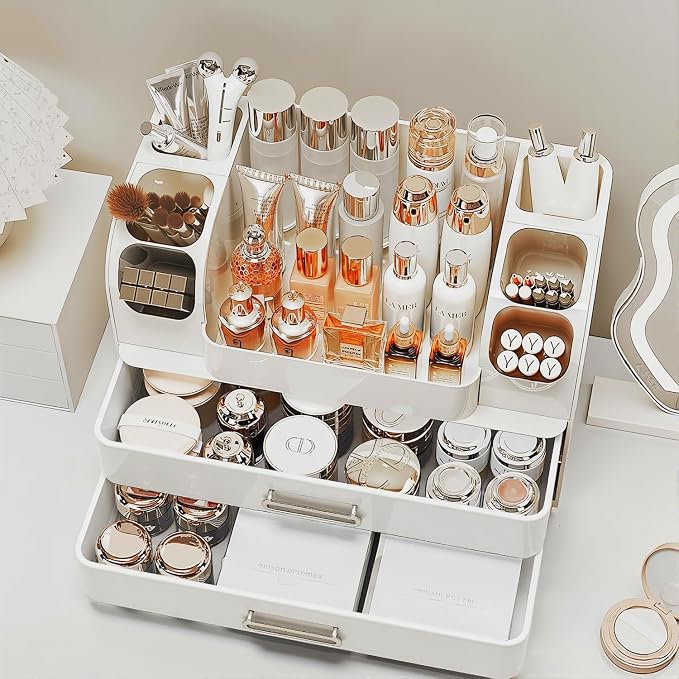 Makeup Organizer with Drawers for Vanity, Bathroom Countertop Organizer with - Image 6