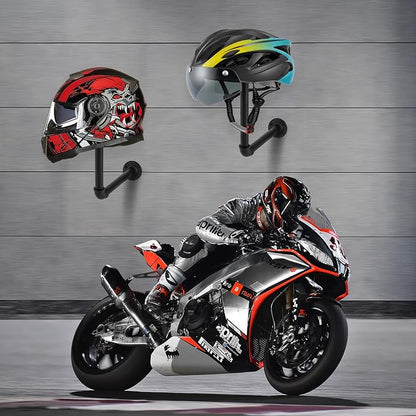 Motorcycle Helmet Holder, Helmet Holder Wall Mount Easy Storage - Image 3