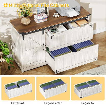 Halitaa 47.8” Farmhouse File Cabinet - Image 5
