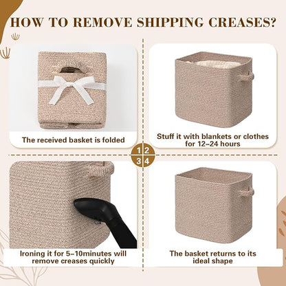 15×13 Inch Storage Cubes, 3 Pack Cube Storage Bins - Image 9
