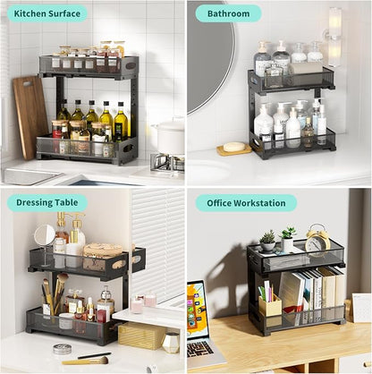 Under Sink Organizer, Height Adjustable Organization and Storage Series - Image 6