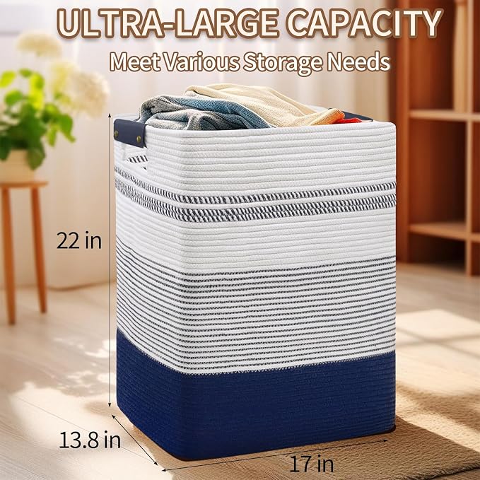 DOFASAYI Laundry Basket - 85L Large Woven Baskets - Image 2
