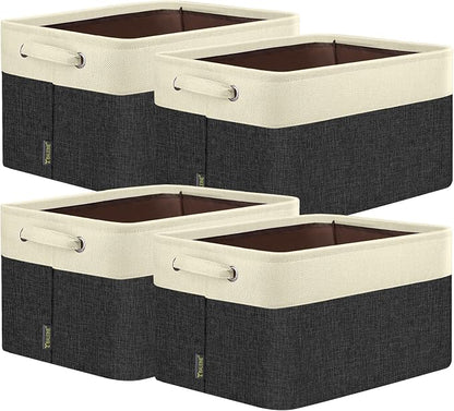 BALEINE 4 Pack Fabric Storage Bins by BALEINE
