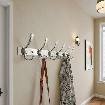 Dseap Coat Rack Wall Mount 2.0 Pro: 24” Long, 3X Tougher, Heavy Duty Stainless - Image 4