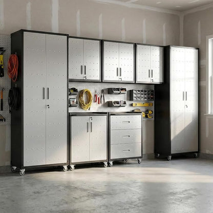 Garage Cabinet System | Heavy Duty Steel All-in-One Modular Garage Cabinet Set - Image 9