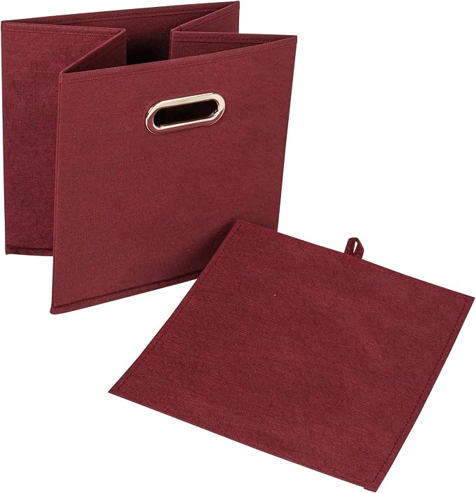 Household Essentials Fabric Storage Bins 6 Piece Set - Image 3