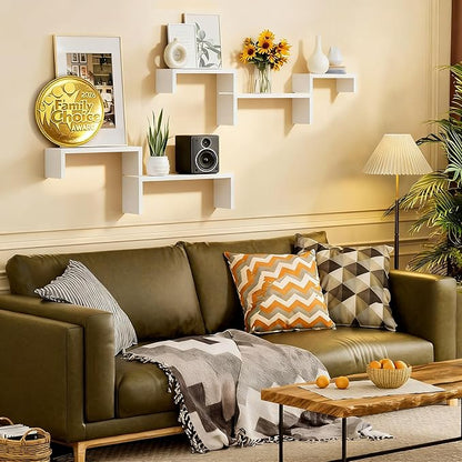 SRIWATANA White Floating Shelves - Image 2
