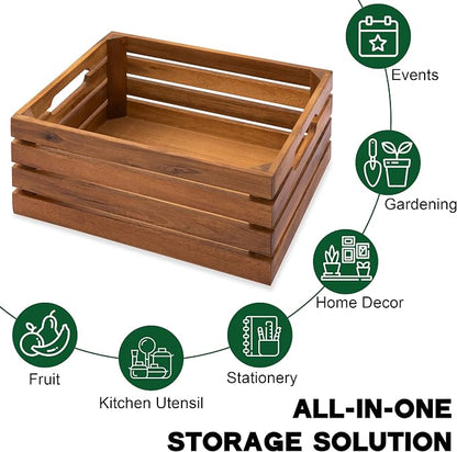 VICTORY RELAX Nesting Wood Storage Crates - Image 7
