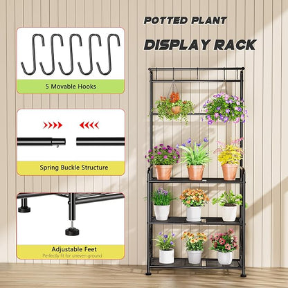 Plant Stand Indoor Outdoor Heavy Duty Metal - Image 4