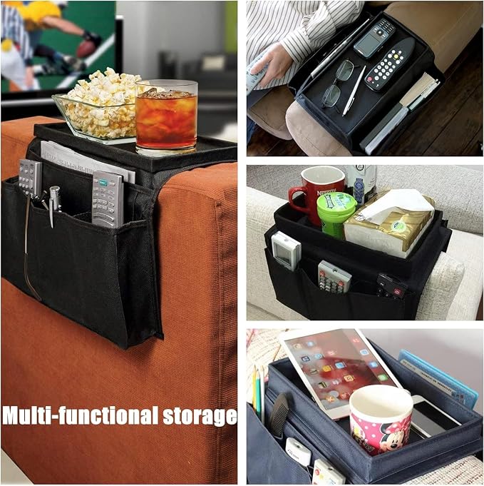 Sofa Armrest Organizer with Cup Holder No-Slip Couch Sofa Armrest Organiser - Image 6