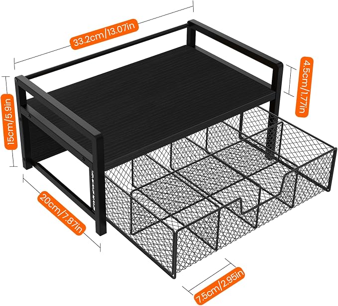 Homode Wood Tea Bag Organizer, Teabag Holder - Image 3