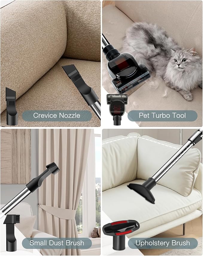 Zefiro Canister Vacuum Cleaner, Bagless Canister Vacuum - Image 6