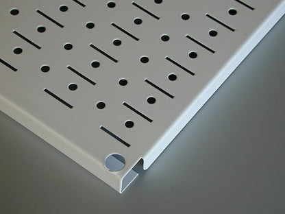 Wall Control Pegboard 16in x 32in Horizontal Beige Metal Pegboard Tool Board - Image 5