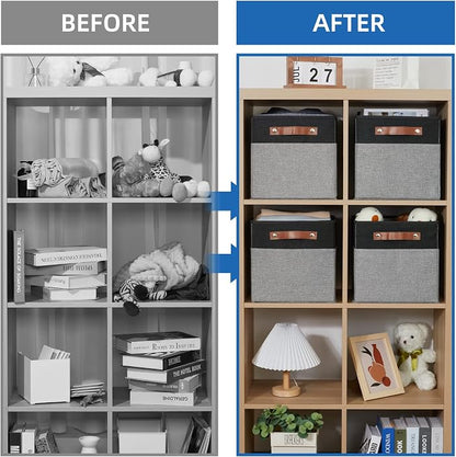 Temary 11 x 11 Cube Storage Bins Fabric Storage Cubes - Image 5