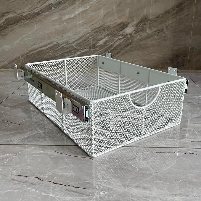 Pull Out Closet Drawer for Clothes | Sliding Wire Basket for Wardrobe Cabinets - Image 2