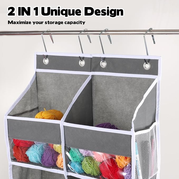 Over Door Yarn Storage Organizer Oxford Cloth Hanging Yarn Storage Organizer - Image 5