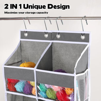 Over Door Yarn Storage Organizer Oxford Cloth Hanging Yarn Storage Organizer - Image 5