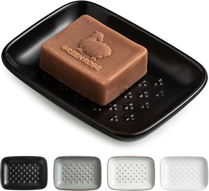 Gomakren Soap Dish, Shower Soap Holder, Ceramic Soap Dishes by Gomakren