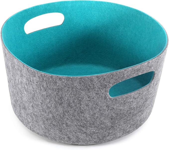 Welaxy Large Storage Basket Felt Open Storage Bins Desk Organize bin Shelf Box by Welaxy