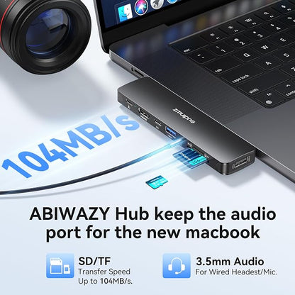 USB C Hub Adapter for MacBook Pro/Air M5 M4 M3 M2 M1 2025-2018 13" 15" 16" - Image 7