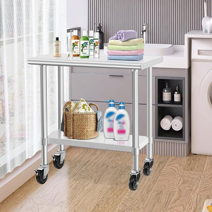 HARDURA Stainless Steel Commercial Table Prep & Work Table - Image 7