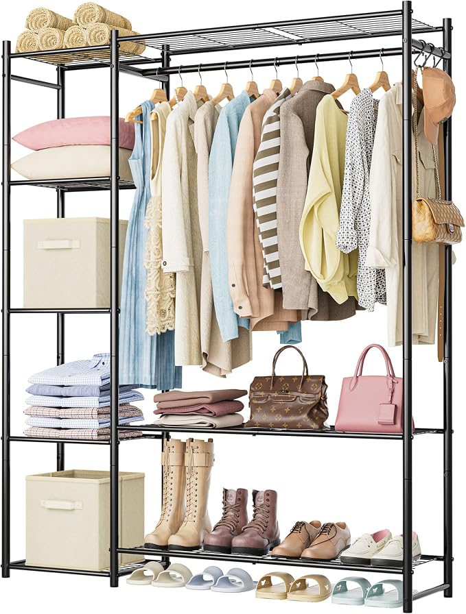 Wardrobe Closet, Portable Clothes Rack by DecorateYourHome