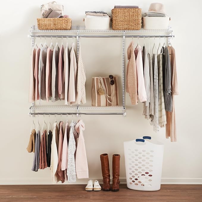Rubbermaid Configurations Custom Closet Kit 3-6 Ft. Adjustable Metal Wire by Rubbermaid