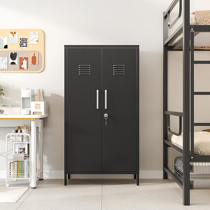 PAOFIN 47" Metal Storage Locker, Lockable Employees Metal Locker - Image 7