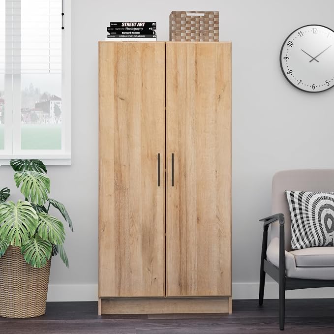 Prepac Elite Tall Garage Storage Cabinet & Pantry Storage Cupboard, 2-Door - Image 2