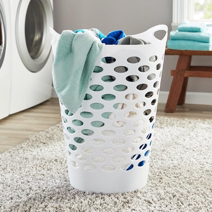 2.2 BUSHEL Flexible Laundry Basket, Tall plastic hamper - Image 6