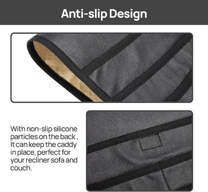 Teniux Remote Control Holder Faux Leather Armrest Organizer - Image 3