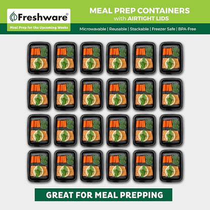 Freshware Meal Prep Containers 1 Compartment - Image 3