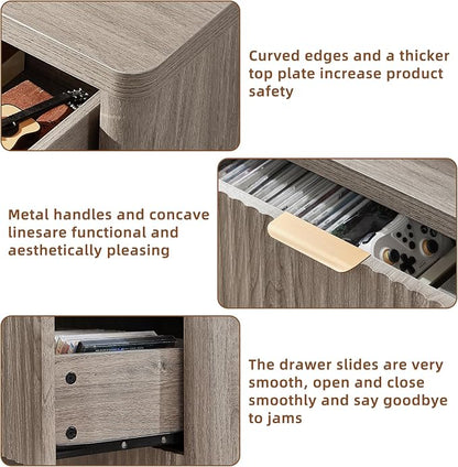 LEYAOYAO Fluted 6 Drawers Dresser - Image 7