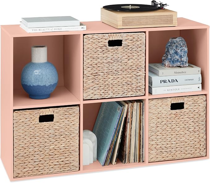 Best Choice Products Kids Bookcase 6-Cube Storage Organizer, 13.5in Shelf by Unknown