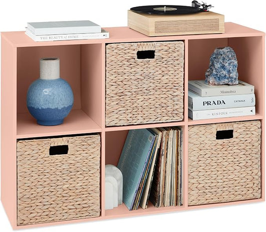 Best Choice Products Kids Bookcase 6-Cube Storage Organizer, 13.5in Shelf by Unknown